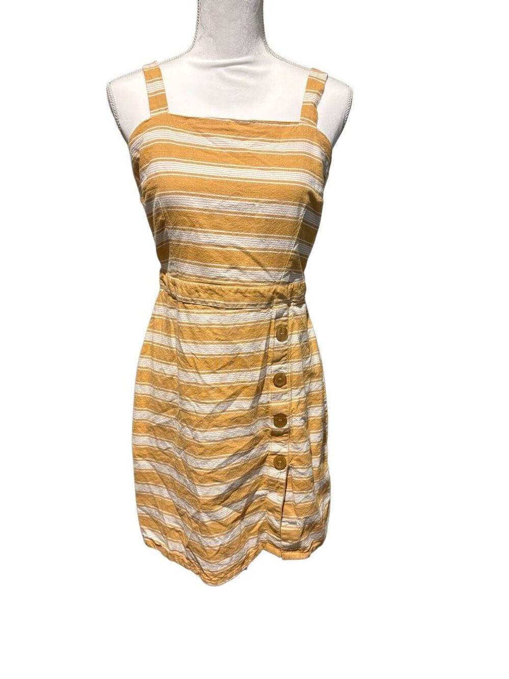 Derek Heart yellow stripe dress NWOT size Large
